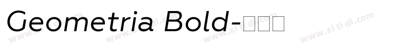 Geometria Bold字体转换